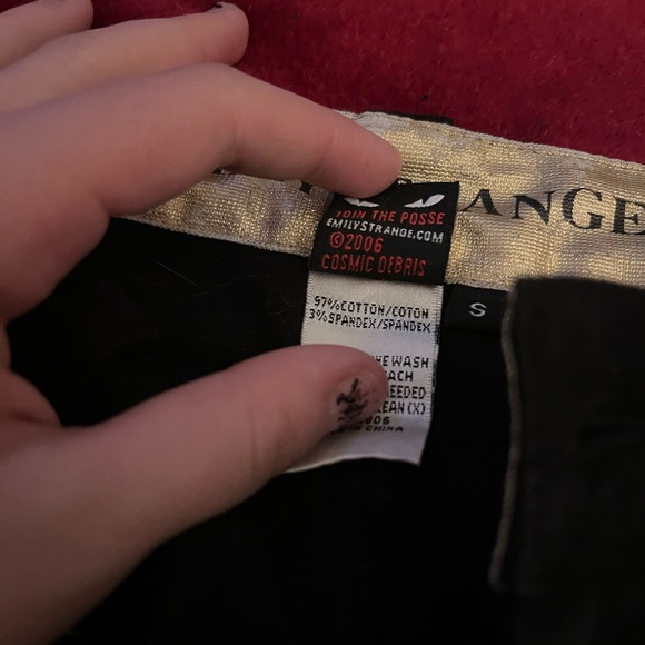 Emily the Strange Black Vintage 2006 jeans - Picture 2 of 4
